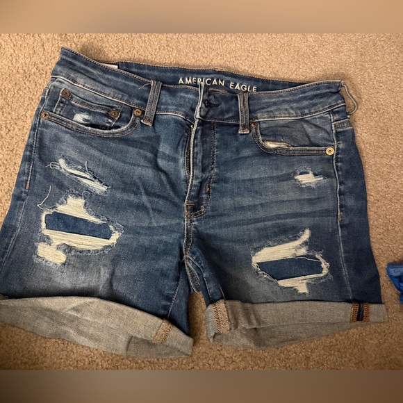 American Eagle Denim Shorts - Dark and Light Wash - Picture 2 of 5